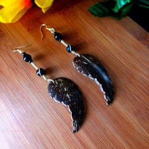 1PR Beautiful Kenyan Coconut Leaf Earrings Set